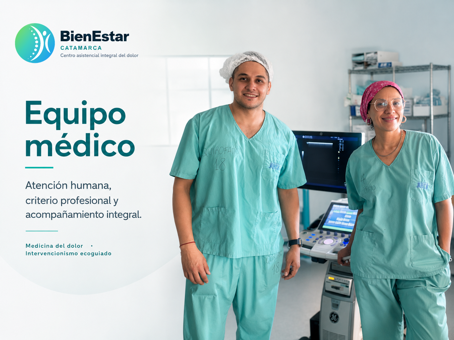 Dr. Jorge Dávalos y Dra. Heidi Moreno en consultorio de BienEstar Catamarca